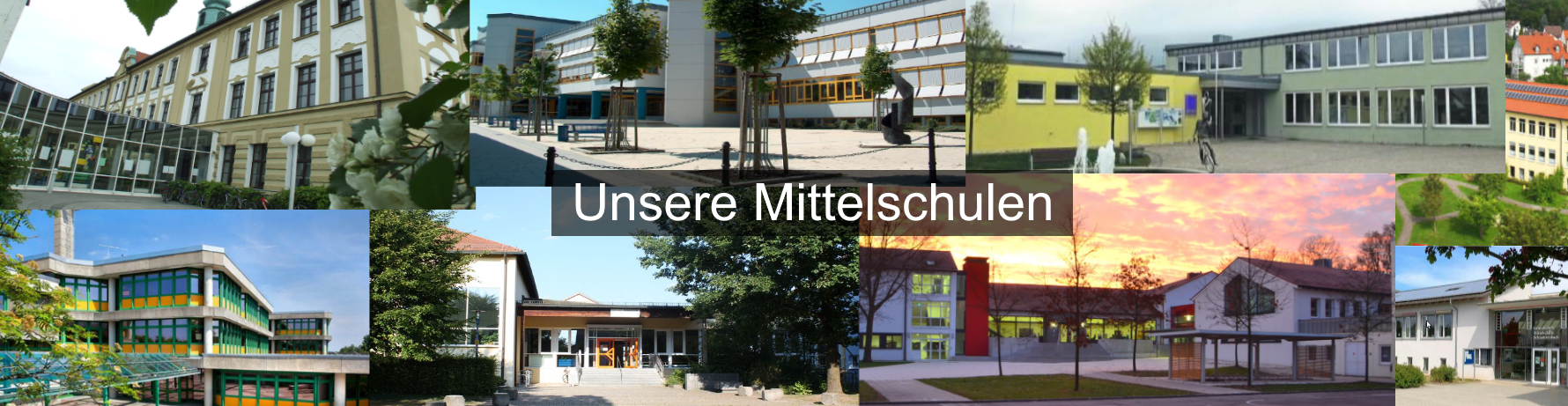 Schulgebaeude Collage